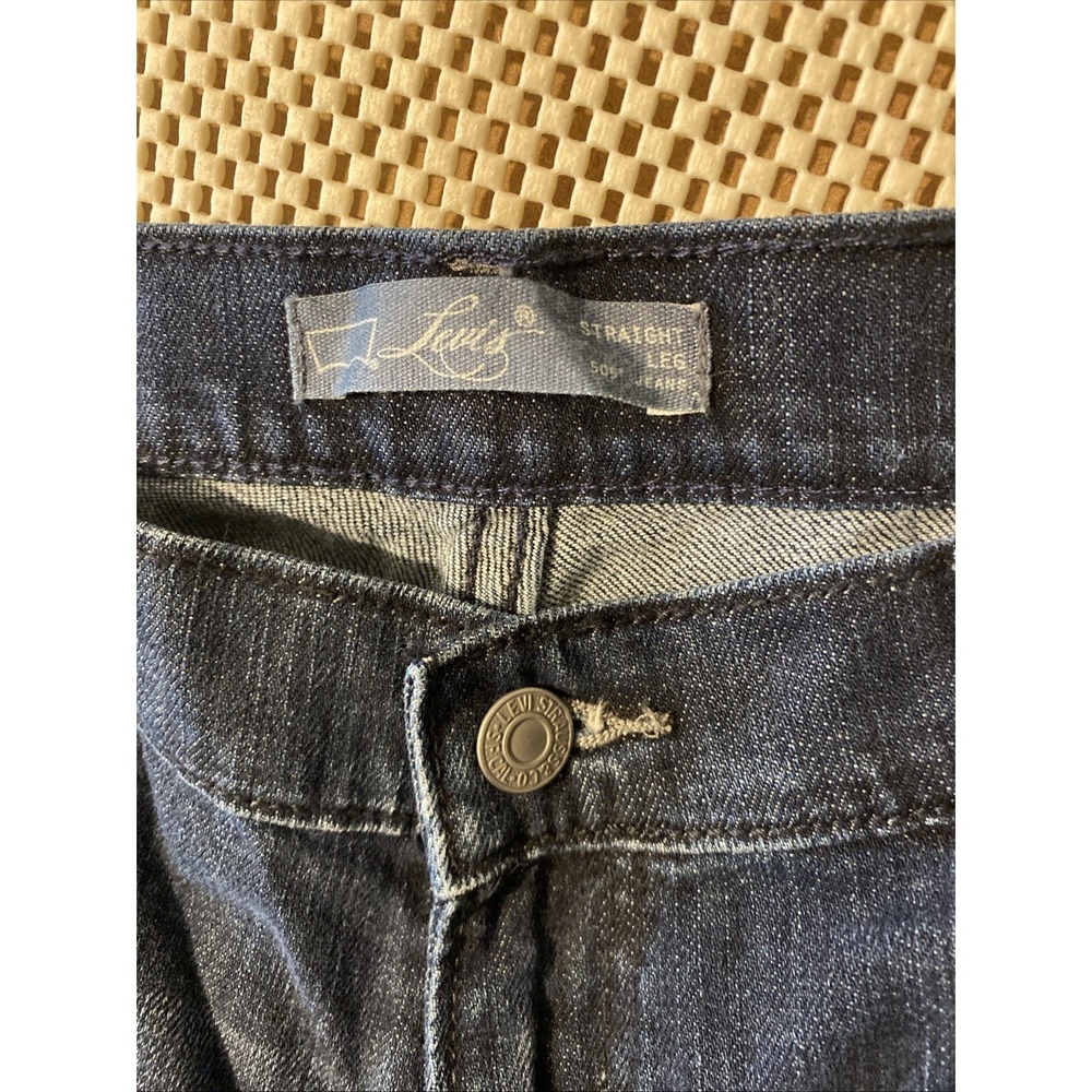 Levi's 505 Straight Leg Jeans Women's Size 14S Short Medium Wash Denim High Rise - Picture 4 of 8